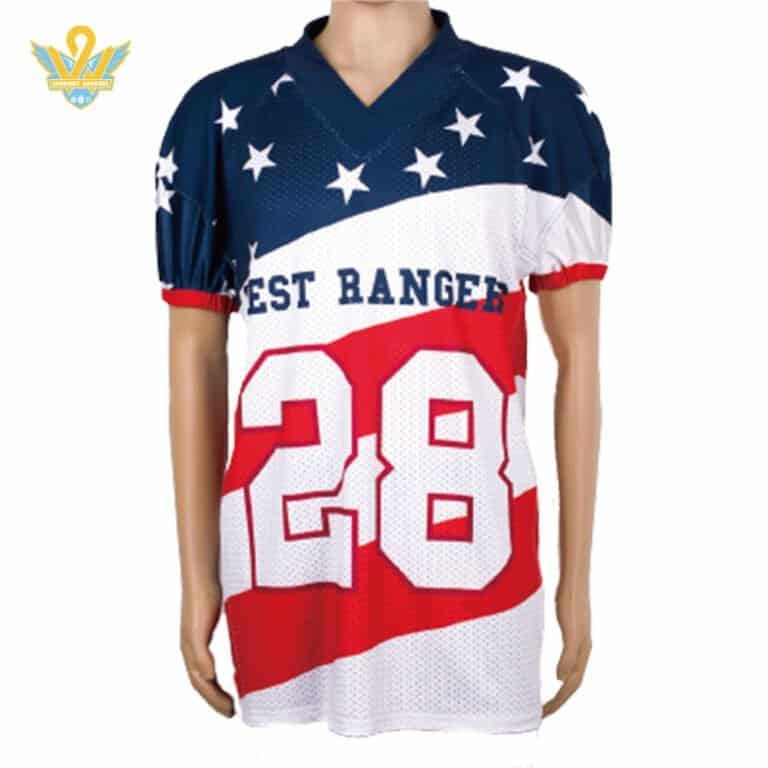 实物样American football jersey
